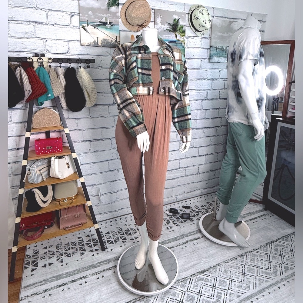 Fashion Nova Plaid Button-Up Shirt/Jacket